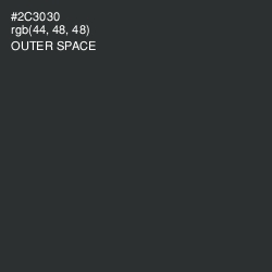 #2C3030 - Outer Space Color Image